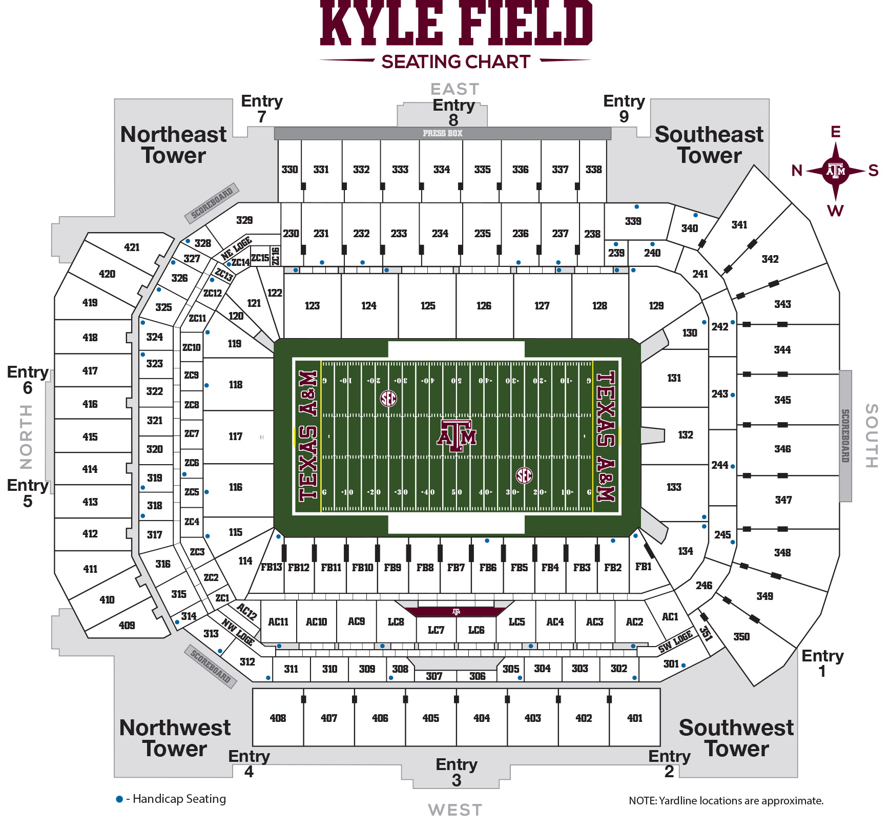 Kyle Field Seating Chart With Seat Numbers | Awesome Home